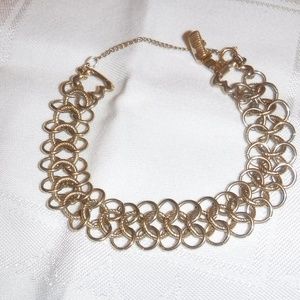 Goldette Rope Twisted Loop Gold Finish Bracelet